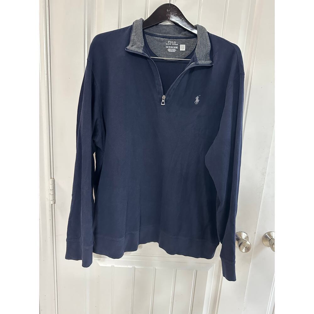Polo Ralph Lauren 1/4 Zip Pullover Sweater Men XXL Preppy Academia Twee Golf